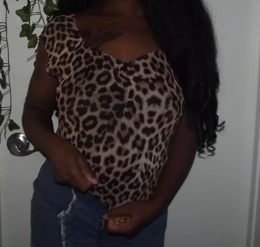 leopard print top ♡